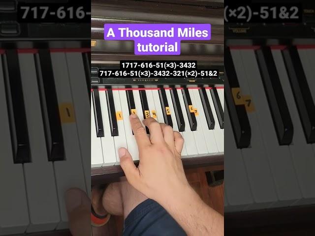 A Thousand Miles Vanessa Carlton - Piano Tutorial