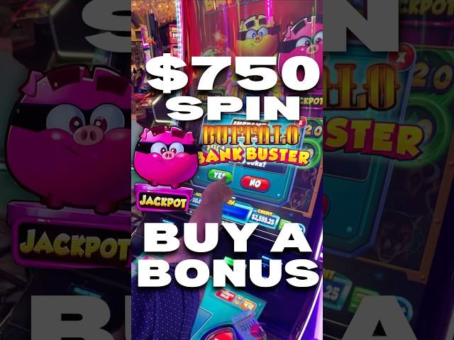 $750 BUY A BONUS ON THIS BANK BUSTER FOR THE JACKPOT  #shorts #fyp #casino
