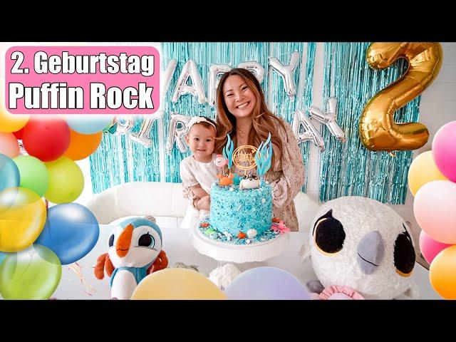 Anastasias 2. Geburtstag  Puffin Rock Party! Oonas und Babas Insel Torte & Geschenke! Mamiseelen