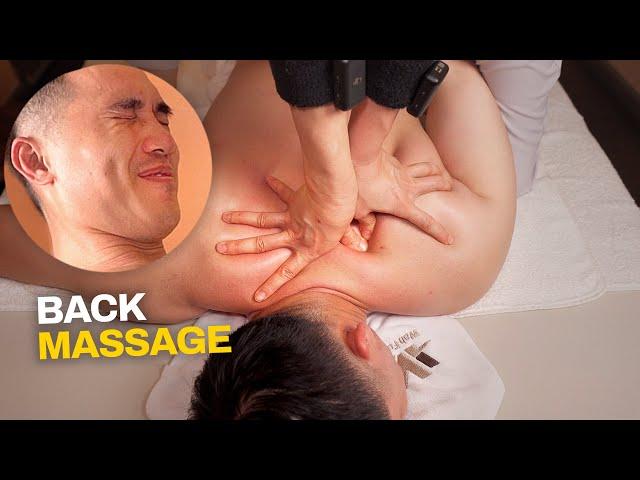 ASMR  I Got an Intense Back Massage | Neck Shoulder Massage | Body Stretching