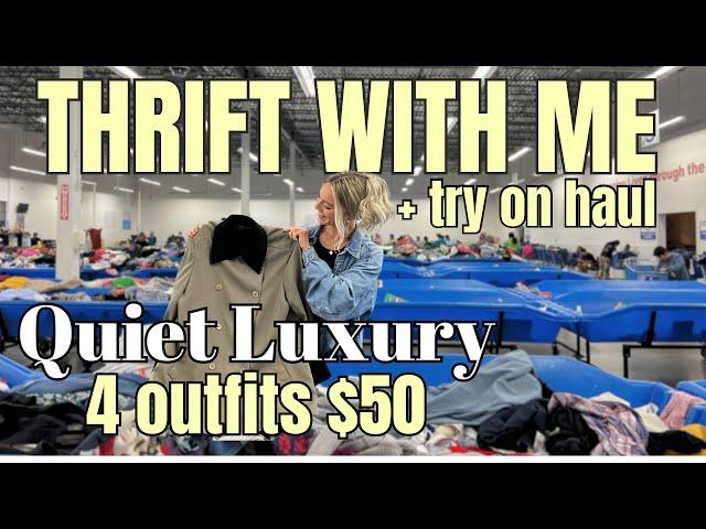 Thrift With Me for Quiet Luxury Winter Outfits | $50 Budget + Try-On Haul