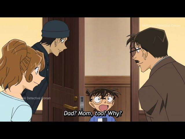 ️‍Conan got fooled by his father and Akai Shuichi  #edogawaconan #detectiveconan #akaishuichi