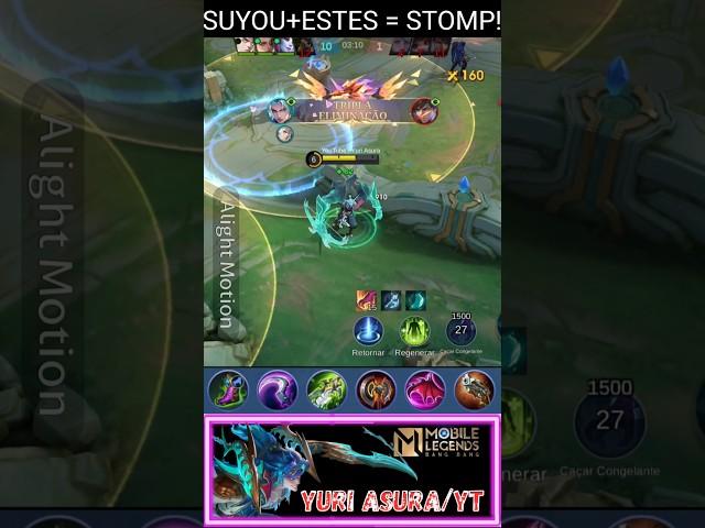 SUYOU TRIPLEKILL!!! BEST build stomp. #mobilelegends #topglobal #suyou