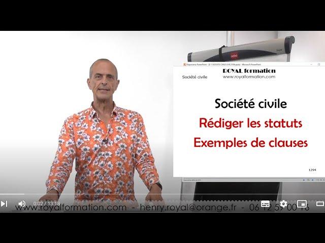 Comment rédiger les statuts de société civile. Exemples de clauses