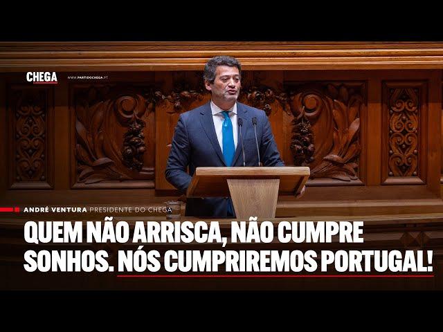 Quem não arrisca, não cumpre sonhos. Nós cumpriremos Portugal!