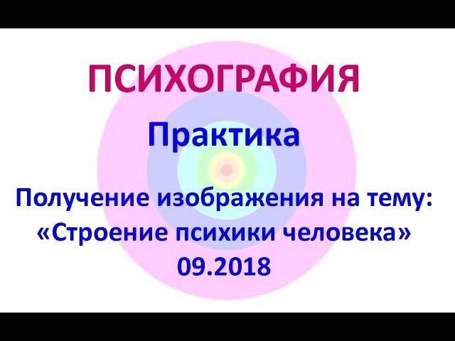 Психография. Практика. Тема: "Строение психики человека".