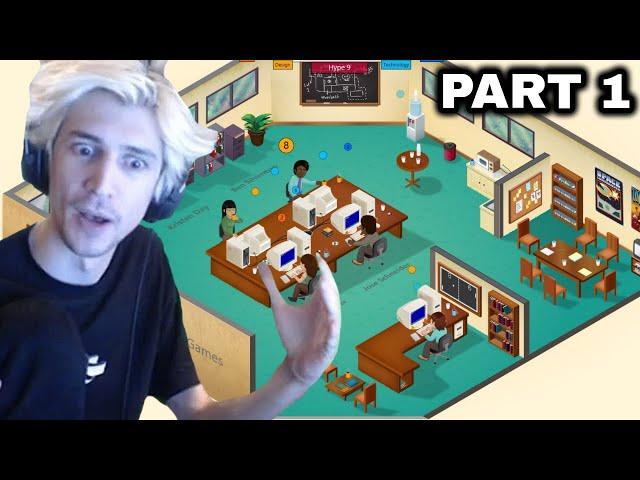 xQc Plays Game Dev Tycoon - Part 1 (with chat)