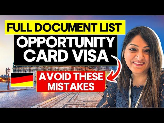 Complete list of documents needed for Opportunity Card Visa for Germany 2024 | Chancenkarte 2024