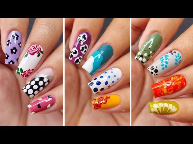 Easy Nailart compilation || Nailart at Home || Cute nailart || Tejasvini valvi