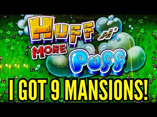 BIG WIN on HUFF N MORE PUFF! 9 MANSIONS!