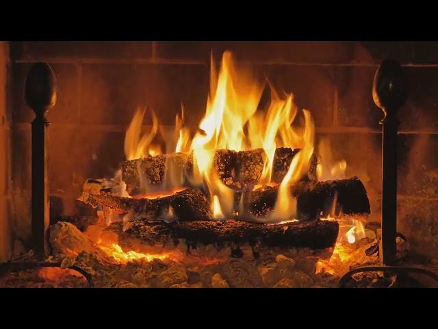 8 Hours Christmas FIREPLACE/ACOUSTIC GUITAR  Christmas Music Instrument Relaxing