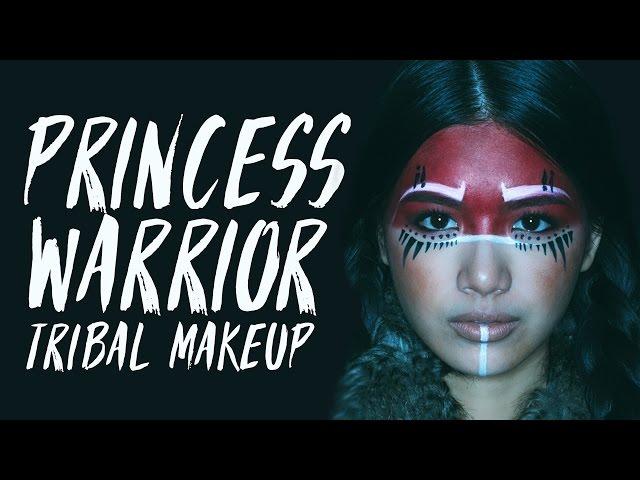 PRINCESS WARRIOR | Tribal Makeup แต่งหน้าชนเผ่า | ChanyaChannel