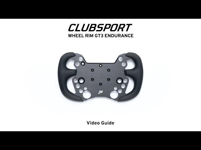 ClubSport Wheel Rim GT3 Endurance Video Guide