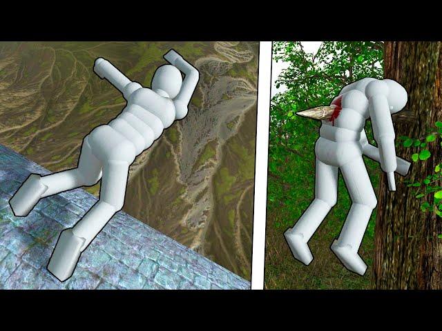 NPC Ragdoll Physics - Epic NPC Falls Compilation #43