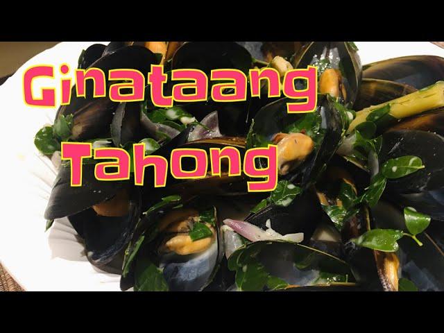 GINATAANG TAHONG l MUSSELS IN COCONUT MILK FILIPINO RECIPE