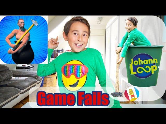 Mein 1. Let’s Play  Getting over it LIVE beginner Fail | Aquapark IO | Johann Loop