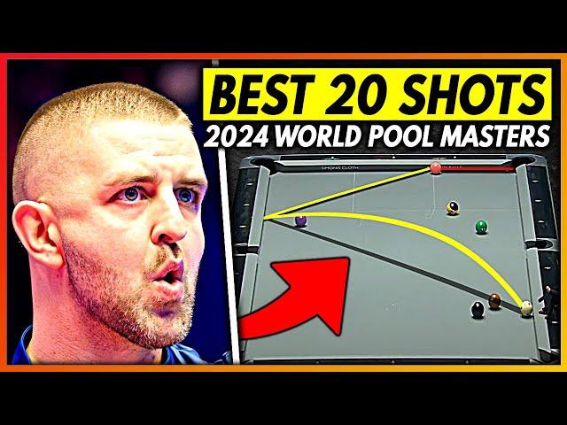 TOP 20 MOST INCREDIBLE SHOTS | 2024 WORLD POOL MASTERS