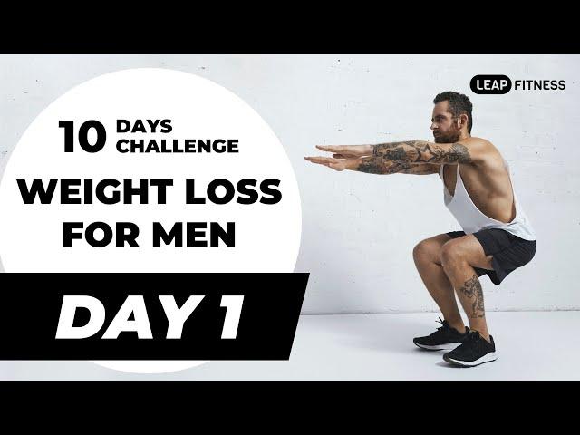 10 Day Weight Loss Challenge for Men | DAY 1 Calorie Burn Full Body HIIT