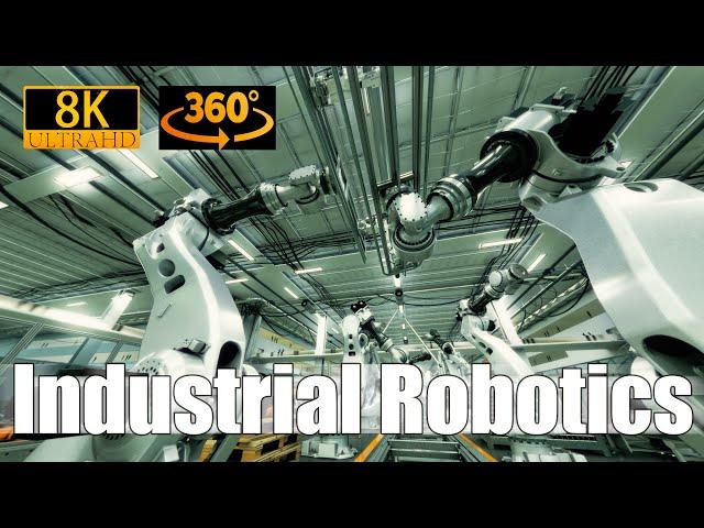 Industrial Robot Factory - 8K - 360° 3D Animation - Cinematic Version