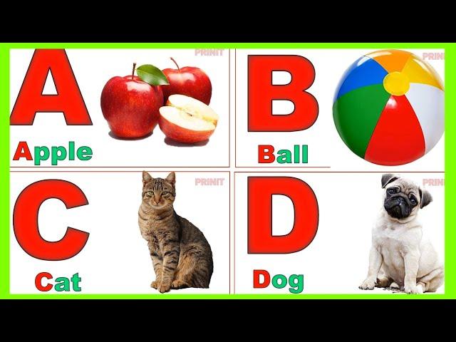 English alphabet |Learn Alphabet A to Z | ABC Preschool Book Learning A for APPLE Phonetics|#prinit