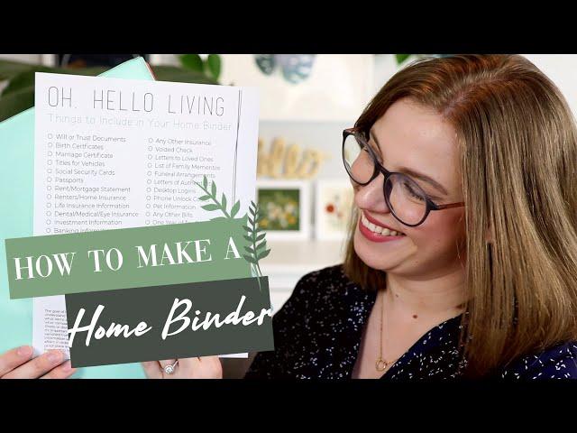 How to Make a Home Binder + Downloadable Checklist