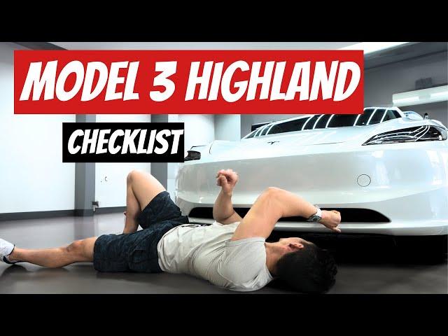 Everything to Inspect with Your Tesla Model 3 Highland Delivery!!!