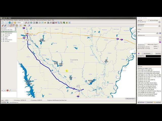 Simple GIS Software Tutorials - Using the Street Atlas Project Template
