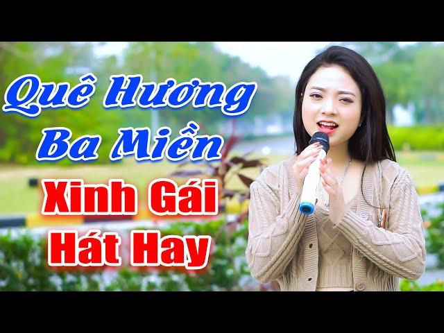 LK Quê Hương Ba Miền - Ca sĩ trẻ xinh đẹp Ngọc Khánh hát đường phố quá đỉnh