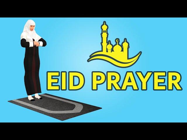 How to pray Eid prayer for woman (beginners) - Salat al Eid - with Subtitle