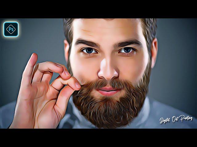 Smudge Oil Painting Effect Tutorial | Digital Painting Tutorial Photoshop CC 2021