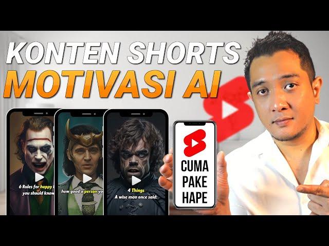 (Cuma Pake Hape) Cara Bikin Konten Shorts QUOTES & MOTIVASI AI Viral GRATIS!