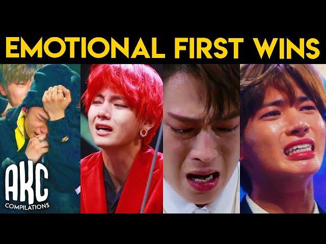 EMOTIONAL KPOP BOY GROUPS FIRST WINS (BTS, WANNA ONE, STRAY KIDS, etc.) | TRY NOT TO CRY #1 | AKC TV