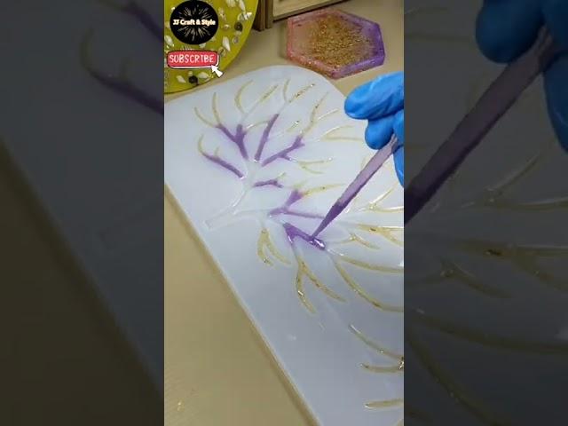 Epoxy Resin Crafts | Resin Pouring and Demolding Video #resinart #shorts