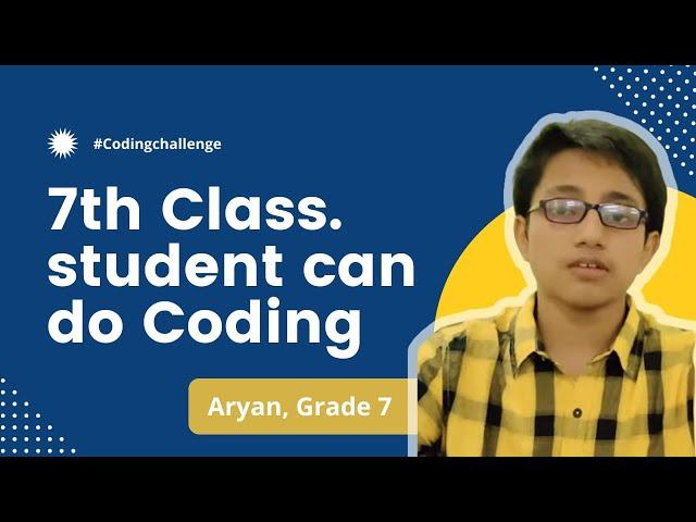 Testimonial By Aryan | Student of Grade 7 th