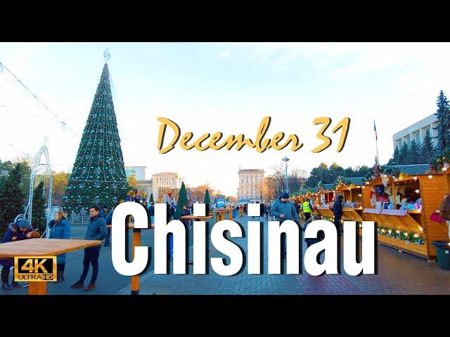 Chisinau walking tour at Christmas Market in Moldova, December 31