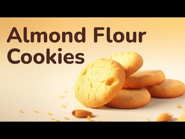 Simple Almond Flour Cookies | 4 ingredients quick and easy recipes | no sugar | soft butter cookies