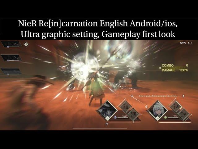 NieR Re[in]carnation English Android/ios, Ultra graphic setting, Gameplay first look