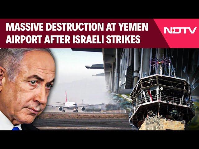 Israel Today Latest News | Destruction At Yemen International Airport Following Israeli Strikes