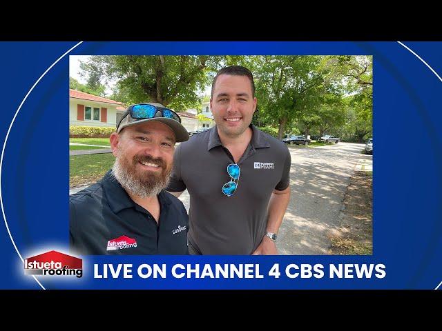 Istueta Roofing on Channel 4 CBS News! 