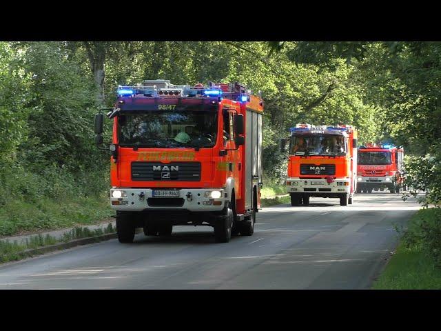 [Zusammenschnitt] Einsatzfahrten Gemeindefeuerwehr Barsbüttel