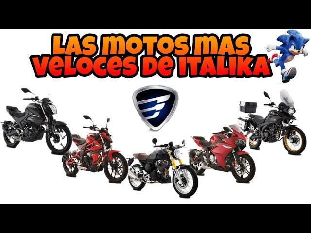 Las 5 motos más veloces de italika!