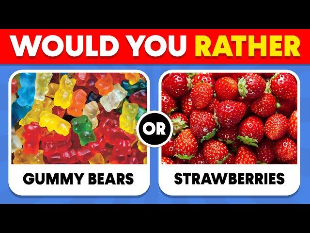 Would You Rather? JUNK FOOD vs HEALTHY FOOD  Quiz Plug