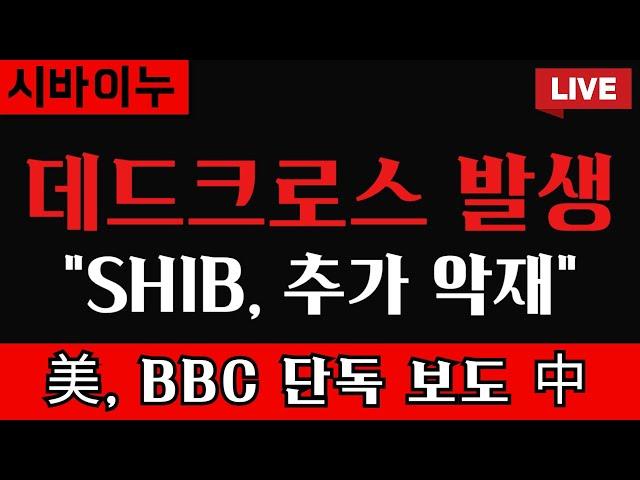 시바이누 [ 데드크로스 발생 ] "SHIB, 또 추가 악재 나왔다..!!" 美, BBC에서 단독 보도하고 있습니다.. 다들 확인하세요!!