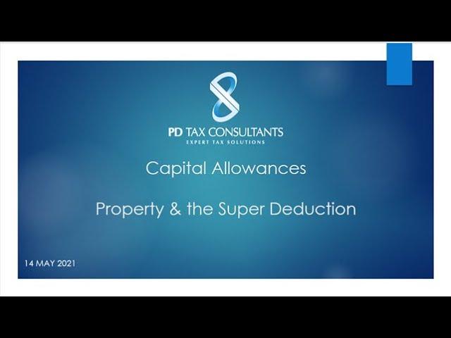 May Webinar: Capital Allowances