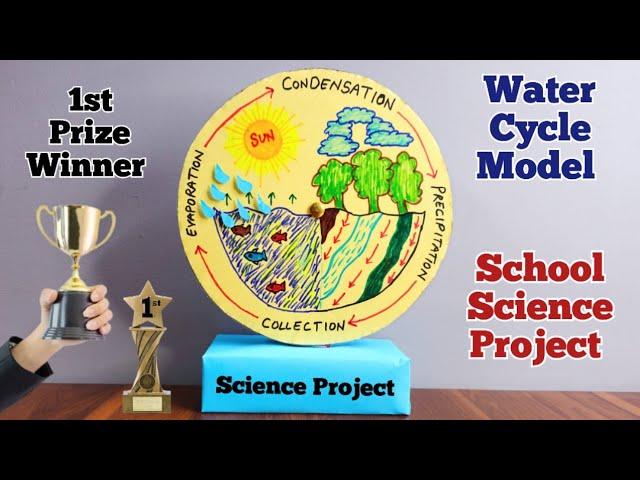 Water Cycle Model | Water Cycle Working Project | School Science Project | Best project for science