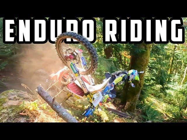 Extreme Enduro Feature on Intermediate Trail. Dirt Bike Riders Beware. S2E14 #8k #ktm #husqvarna