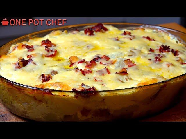 Fully Loaded Baked Potato Casserole | One Pot Chef