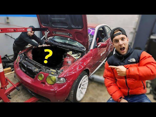 "NIEUWE MOTOR INBOUWEN"  LOW BUDGET BMW DRIFT AUTO!