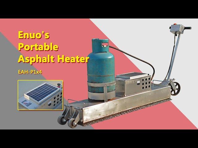 Enuo's portable infrared asphalt heater