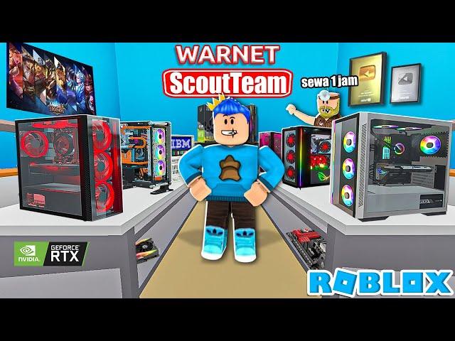 AKU BUKA WARNET DAN JUALAN PC GAMING SPEK DEWA DI ROBLOX!!!